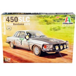 Skill 3 Model Kit Mercedes-Benz 450 SLC Winner 'Rallye Bandama Ivory Coast' (1979) 1/24 Scale Model by Italeri