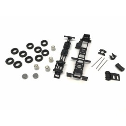 Short Chassis Kit for Kenworth Peterbilt and GMC Cabs 1/87 (HO) Plastic Model by Promotex