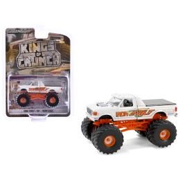 1990 Ford F-350 Monster Truck White 'Iron Eagle' 'Kings of Crunch' Series 15 1/64 Diecast Model Car by Greenlight