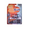1975 Volkswagen Super Beetle Convertible #05 'Gulf Oil' Light Blue and Orange 'MGMinis Exclusive' Series Limited Edition to 2496 pieces Worldwide 1/64 Diecast Model Car by Johnny Lightning