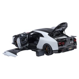 Nissan GT-R50 By ItalDesign Black and White Metallic 1/18 Model Car by Autoart