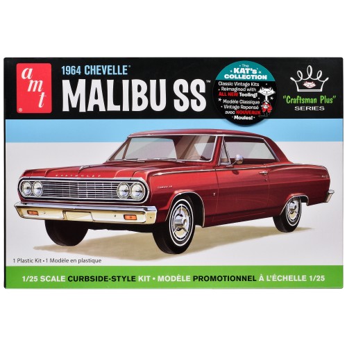 Skill 2 Model Kit 1964 Chevrolet Chevelle Malibu SS 'Craftsman Plus' Series 1/25 Scale Model by AMT