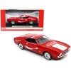 1971 Ford Mustang Sportsroof Red with White Stripes 'Refresh Yourself - Coca-Cola' 1/24 Diecast Model Car by Motor City Classics