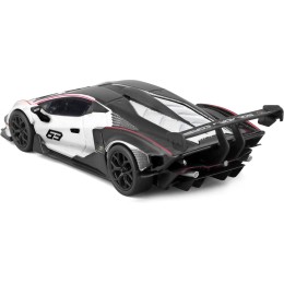 Lamborghini Essenza SCV12 #63 White and Black 'Squadra Corse' 'Race' Series 1/24 Diecast Model Car by Bburago