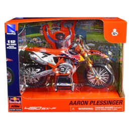 KTM 450 SX-F Motorcycle #7 Aaron Plessinger 'Red Bull KTM Factory Racing' 1/12 Diecast Model by New Ray