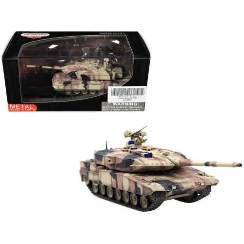 Leopard 2 A7+ Main Battle Tank 'Desert Camouflage' German Army 'Armor Premium' Series 1/72 Diecast Model by Panzerkampf