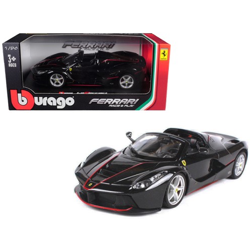 Ferrari LaFerrari F70 Aperta Black 1/24 Diecast Model Car by Bburago
