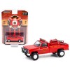1986 Chevrolet C20 Custom Deluxe Pickup Truck Red First Attack Unit Fire Equipment and Hose and Tank 'Lawrenceburg Fire Department' (Indiana) 'Fire & Rescue' Series 1 1/64 Diecast Model Car by Greenlight