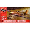 Level 2 Model Kit North American P-51D Mustang Fighter Aircraft with 2 Scheme Options 1/48 Plastic Model Kit by Airfix