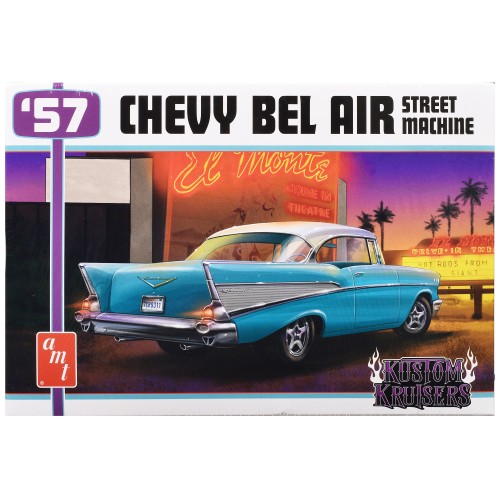 Skill 2 Model Kit 1957 Chevrolet Bel Air Street Machine 'Kustom Kruisers' 1/25 Scale Model by AMT