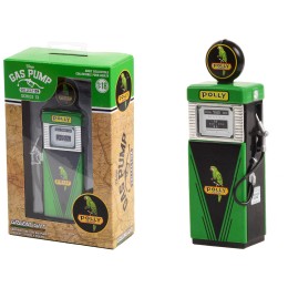 1951 Wayne 505 Gas Pump 'Polly Gas' Green and Black 'Vintage Gas Pumps' Series 13 1/18 Diecast Model by Greenlight