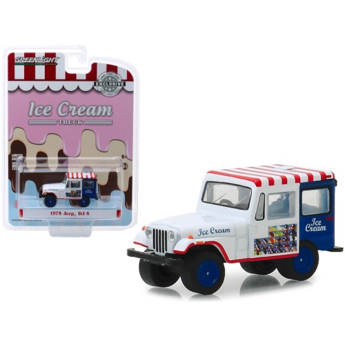 1975 Jeep DJ-5 Ice Cream Truck 'Hobby Exclusive' 1/64 Diecast Model Car by Greenlight
