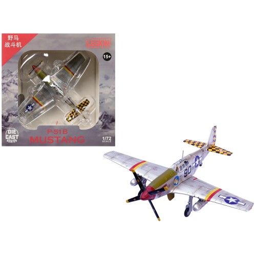 North American P-51B Mustang Aircraft 'Sweet Clara II 319th Fighter Squadron 325th Fighter Group' (1944) United States Army Air Forces 1/72 Diecast Model Airplane by Legion