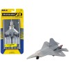 Lockheed Martin F-22 Raptor Stealth Aircraft Gray 'United States Air Force YF-22' with Runway Section Diecast Model Airplane by Runway24