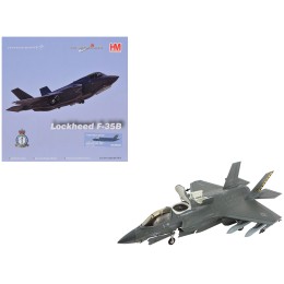 Lockheed Martin F-35B Lightning II Aircraft (Beast Mode) 'Black Death VMFA-542 MCAS Cherry Point' (2023) United States Marine Corps 'Air Power Series' 1/72 Diecast Model by Hobby Master