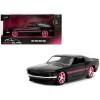 1969 Ford Mustang Black Metallic with Pink Stripes and Wheels 'Pink Slips' Series 1/32 Diecast Model Car by Jada