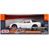 1997 Chevrolet Corvette C5 Coupe White with Red Interior 'Timeless Legends' Series 1/24 Diecast Model Car by Motormax
