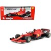 Ferrari SF21 #55 Carlos Sainz Formula One F1 Car 'Ferrari Racing' Series 1/18 Diecast Model Car by Bburago