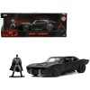 Batmobile Matt Black with Batman Diecast Figurine 'The Batman' (2022) Movie 'DC Comics' 1/32 Diecast Model Car by Jada