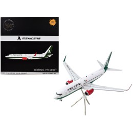 Boeing 737-800 Commercial Aircraft with Flaps Down 'Mexicana' (XA-ASM) White with Green Stripes 'Gemini 200' Series 1/200 Diecast Model Airplane by GeminiJets