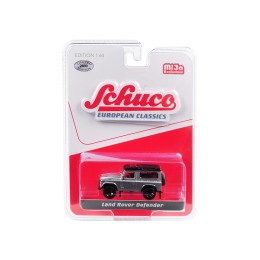 Land Rover Defender Silver 'European Classics' Series Limited Edition to 2400 pieces Worldwide 1/64 Diecast Model Car by Schuco