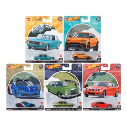 'Auto Strasse' 5 piece Set 'Car Culture' Series Diecast Model Cars by Hot Wheels