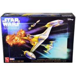 Skill 2 Model Kit Naboo Starfighter Spaceship 'Star Wars: Episode I - The Phantom Menace' (1999) Movie 1/48 Scale Model by AMT