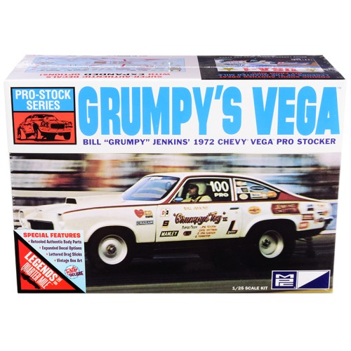 Skill 2 Model Kit 1972 Chevrolet Vega Pro Stock Bill 'Grumpy' Jenkins' 'Legends of the Quarter Mile' 1/25 Scale Model by MPC
