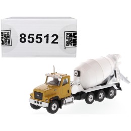 CAT Caterpillar CT681 Concrete Mixer Yellow and White 'High Line' Series 1/87 (HO) Scale Diecast Model by Diecast Masters