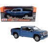 2019 GMC Sierra 1500 Denali Crew Cab Pickup Truck Blue Metallic 1/24-1/27 Diecast Model Car by Motormax