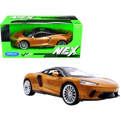 McLaren GT Gold Metallic with Black Top 'NEX Models' 1/24 Diecast Model Car by Welly