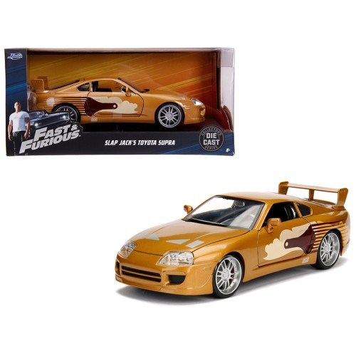 Slap Jack's Toyota Supra Gold 'Fast & Furious' Movie 1/24 Diecast Model Car by Jada