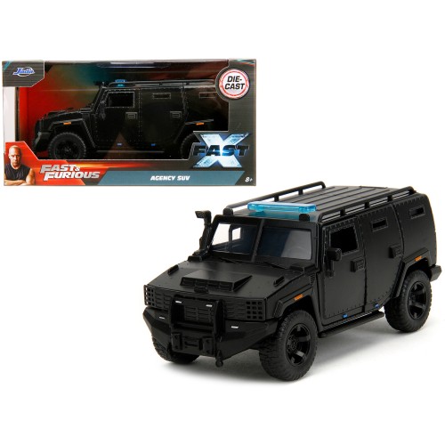 Agency SUV Matt Black 'Fast X' (2023) Movie 'Fast & Furious' Series 1/32 Diecast Model Car by Jada
