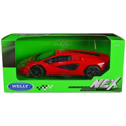 Lamborghini Countach LPI 800-4 Red 'NEX Models' Series 1/24 Diecast Model Car by Welly