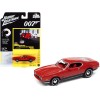 1971 Ford Mustang Mach 1 Bright Red with Black Bottom (James Bond 007) 'Diamonds Are Forever' (1971) Movie 'Pop Culture' Series 1/64 Diecast Model Car by Johnny Lightning
