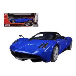 Pagani Huayra Blue with Black Top 1/18 Diecast Model Car by Motormax