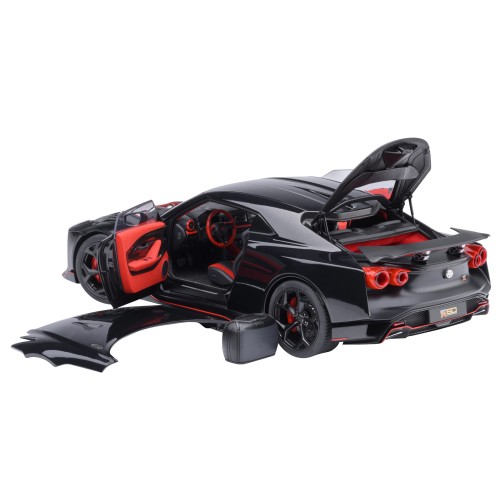 Nissan GT-R50 By ItalDesign Black and Matt Black 1/18 Model Car by Autoart