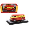 1960 Volkswagen Delivery Van Red and Yellow 'Corn Nuts BBQ' Limited Edition to 6250 pieces Worldwide 1/24 Diecast Model Car by M2 Machines