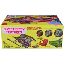 Skill 2 Model Kit 1966 Ford Galaxie 500 Hardtop 'Sweet Bippy' 4-in-1 Kit 1/25 Scale Model by AMT