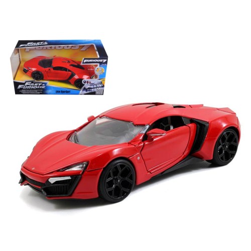 Lykan Hypersport Red 'Fast & Furious 7' (2015) Movie 1/24 Diecast Model Car by Jada