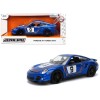 Porsche 911 Turbo (997) #9 Blue Metallic with Stripes 'Hyper-Spec' Series 1/24 Diecast Model Car by Jada