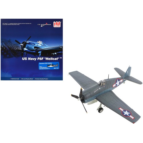 Grumman F6F-3 Hellcat Fighter Aircraft 'Ruth-Less Lt. Oscar Chenoweth VF-38 Segi Point Airstrip New Georgia Island' (1943) United States Navy 'Air Power Series' 1/72 Diecast Model by Hobby Master