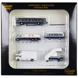 Airport Service Vehicles Set of 5 pieces 'Gemini 200' Series Diecast Models by GeminiJets