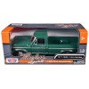 1977 Ford F-150 Custom Pickup Truck Green 'Timeless Legends' Series 1/24 Diecast Model Car by Motormax