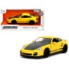 Porsche 911 Turbo (997) Yellow with Carbon Hood 'Hyper-Spec' Series 1/24 Diecast Model Car by Jada