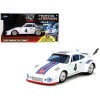 Porsche 935 Turbo #4 'Jazz' White with Blue and Red Stripes 'Transformers' 'Hollywood Rides' Series 1/32 Diecast Model Car by Jada