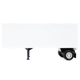 27ft Single-Axle Trailer (No Converter Dolly) White 1/87 (HO) Plastic Model by Promotex