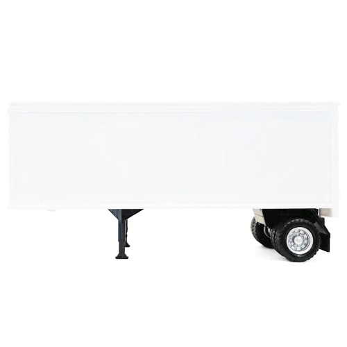 27ft Single-Axle Trailer (No Converter Dolly) White 1/87 (HO) Plastic Model by Promotex