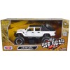 2021 Jeep Gladiator Rubicon Off-Road Pickup Truck White with Black Top 'Off Road' Series 1/27 Diecast Model Car by Motormax