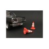 Traffic Cones Set of 4 Accessory For 1:24 Models by American Diorama